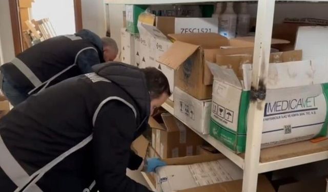 KASTAMONU'DA 30 MİLYONLUK HAYVANSAL VETERİNER İLACI ELE GEÇİRİLDİ