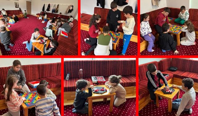 KARABÜK'TE MİNİKLERLE AKIL VE ZEKA OYUNLARI EĞİTİMLERİ SÜRÜYOR