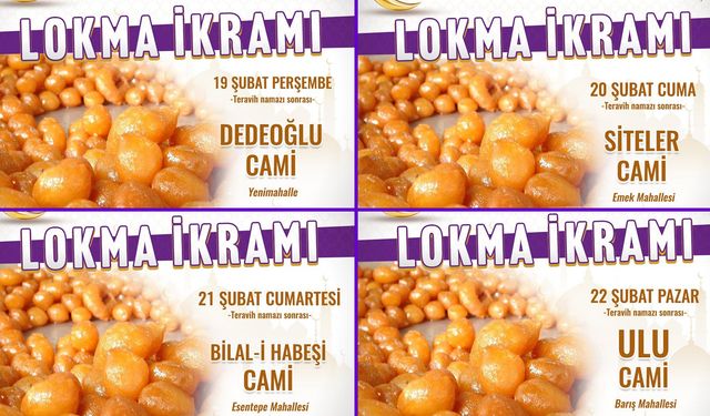 SAFRANBOLU BELEDİYESİ'NDEN TERAVİH ÇIKIŞLARINDA LOKMA İKRAMI