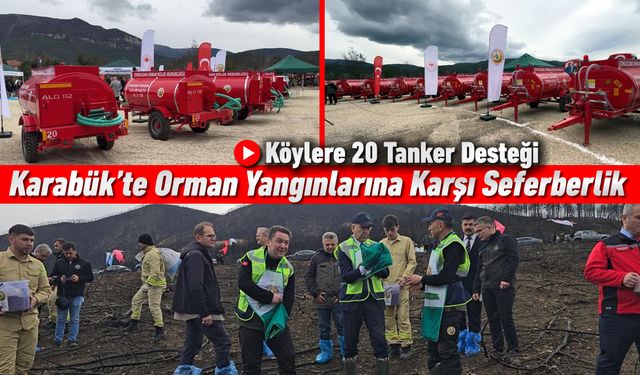 ORMAN KÖYLERİNE 20 TANKER DESTEĞİ SAĞLANDI