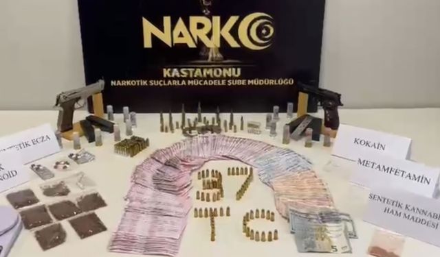 KASTAMONU'DA 23 ADRESE UYUŞTURUCU OPERASYONU: 20 GÖZALTI