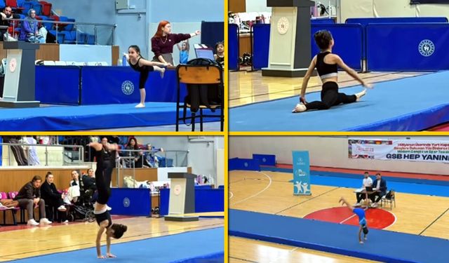 KARABÜK'TE ARTİSTİK JİMNASTİK İL BİRİNCİLİĞİ TAMAMLANDI