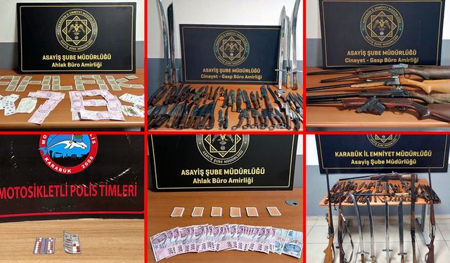 KARABÜK'TE ASAYİŞ OPERASYONLARI DEVAM EDİYOR