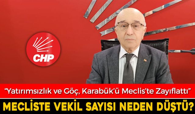 MİLLETVEKİLİ SAYISININ DÜŞMESİNE CHP İL BAŞKANINDAN ELEŞTİRİ