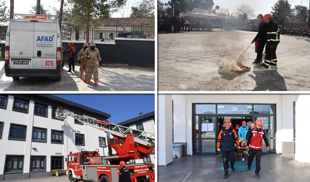 KARABÜK'TE DEPREM HAFTASI TATBİKATI YAPILDI