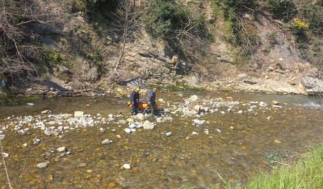 ALAPLI'DA BİR KADIN 150 METREDEN DERE YATAĞINA DÜŞTÜ