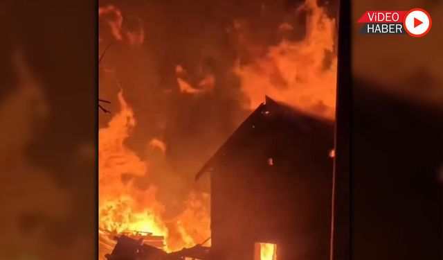 SAMANLIK ALEV ALDI, 10’A YAKIN EV ETKİLENDİ