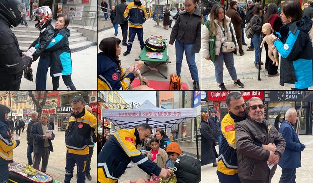 KARABÜK’TE ‘ALTIN DAKİKALAR’ İÇİN İLKYARDIM EĞİTİMİ VERİLDİ