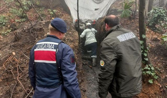 ZONGULDAK'TA RUHSATSIZ OLAN 5 MADEN OCAĞI KAPATILDI