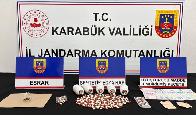 KARABÜK'TE UYUŞTURUCU OPERASYONU: 3 GÖZALTI