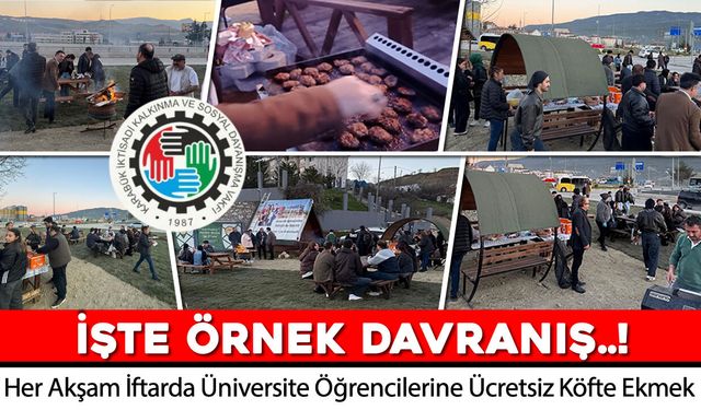 KARABÜK İKTİSADİ KALKINMA VAKFINDAN ÖRNEK DAVRANIŞ