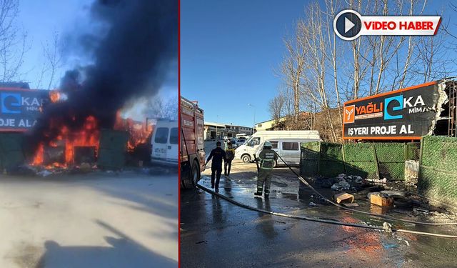 SAFRANBOLU SANAYİ SİTESİNDE YANGIN PANİĞİ