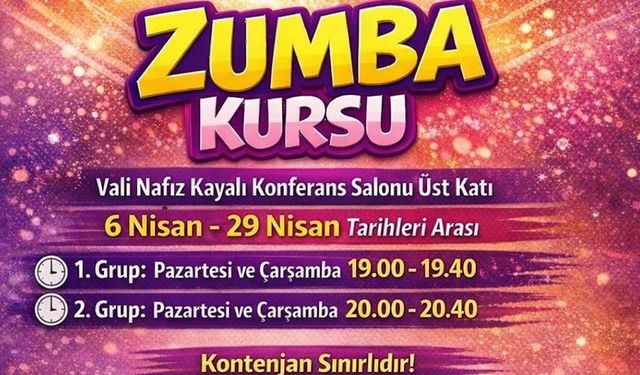 KARABÜK’TE KADINLARA ÖZEL ZUMBA KURSU BAŞLIYOR