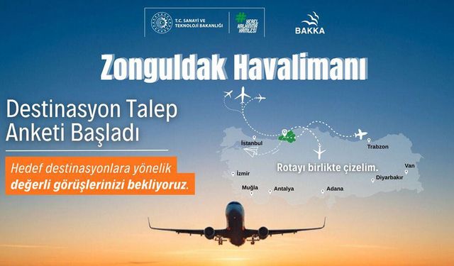 ZONGULDAK HAVALİMANI İÇİN YENİ UÇUŞ DESTİNASYONLARI BELİRLENİYOR