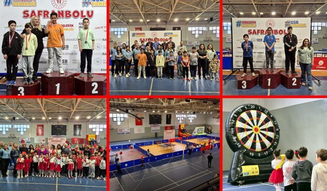 SAFRANBOLU'DA 23 NİSAN MASA TENİSİ TURNUVASI VE ÇOCUK ŞENLİĞİ COŞKUSU