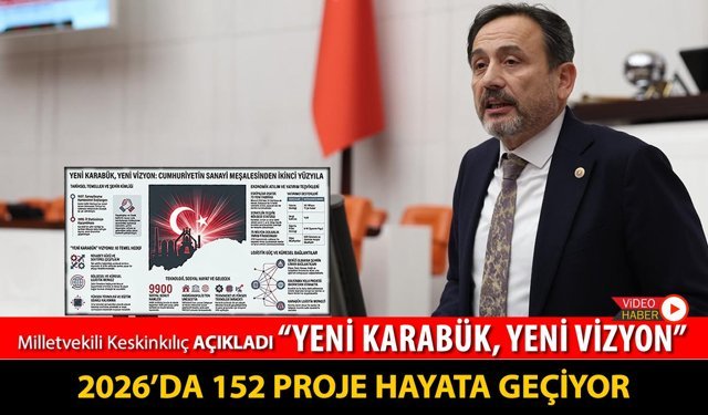 MİLLETVEKİLİ KESKİNKILIÇ AÇIKLADI "2026’DA 152 PROJE HAYATA GEÇİYOR"