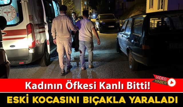TARTIŞTIĞI ESKİ KOCASINI BIÇAKLA YARALADI