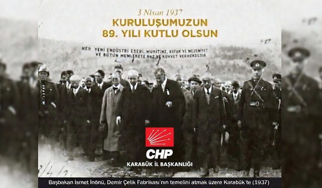 İL BAŞKANI YAŞAR'DAN 3 NİSAN MESAJI