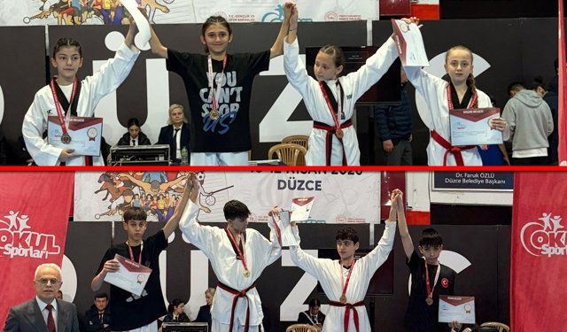 KARABÜKLÜ SPORCULARDAN DÜZCE'DE BAŞARI