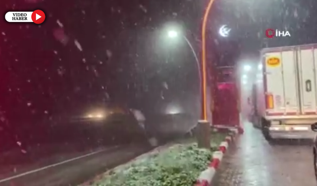 KARABÜK-GEREDE YOLUNDA KAR SÜRPRİZİ