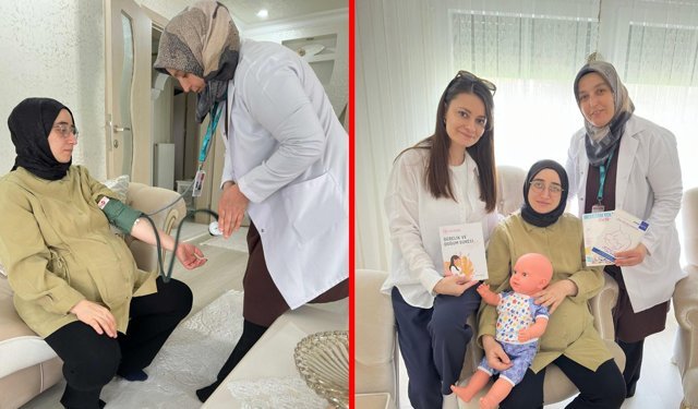 "HER GEBEYE BİR EBE" PROJESİ İLE RİSKLİ GEBELER EVDE TAKİP EDİLİYOR