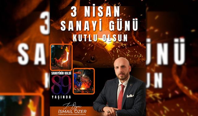 İL BAŞKANI ÖZER'DEN 3 NİSAN MESAJI