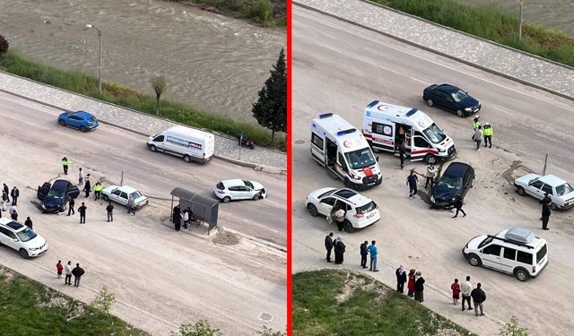 SOĞUKSU KYK ÖNÜNDE KAZA: 3 YARALI