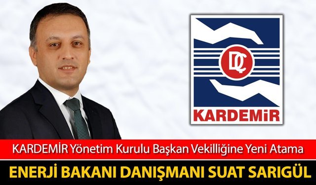 KARDEMİR BAŞKAN VEKİLLİĞİNE ENERJİ BAKANI DANIŞMANI ATANDI