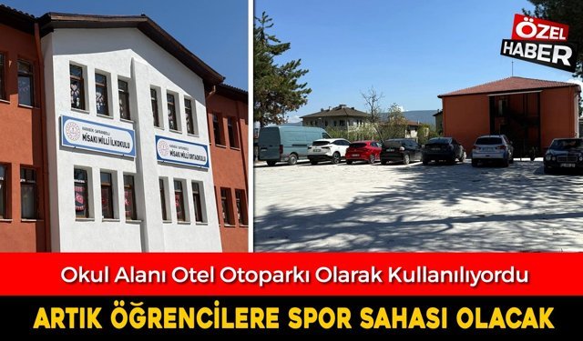 SAFRANBOLU MİSAKI MİLLİ OKUL ALANINDA OTOPARK UYGULAMASINA SON