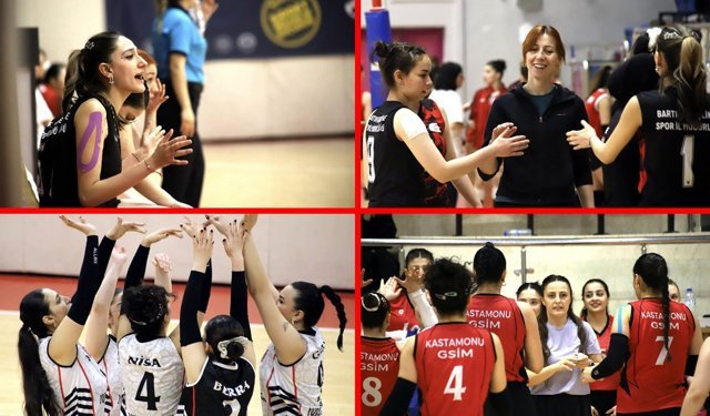 KARABÜK'TE YURT LİG VOLEYBOL HEYECANI SÜRÜYOR