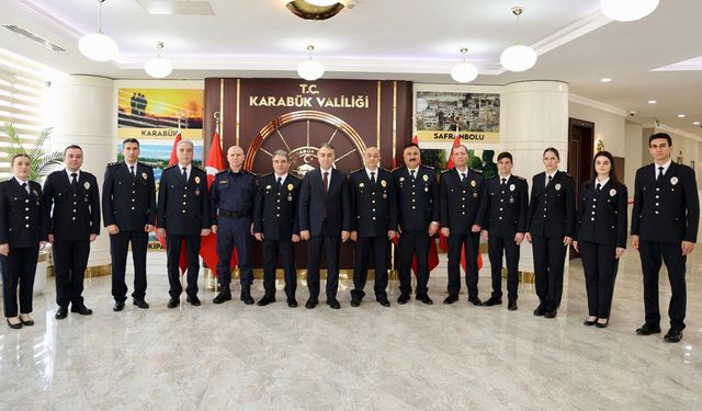 VALİ ÇAĞATAY EMNİYET MENSUPLARINI MAKAMINA KABUL ETTİ