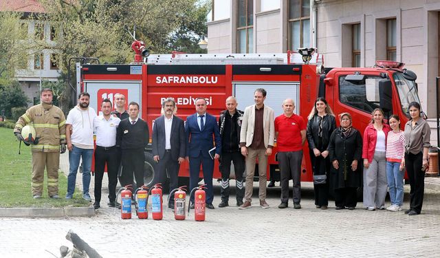 SAFRANBOLU BELEDİYESİ PERSONELİNE YANGIN EĞİTİMİ VERİLDİ
