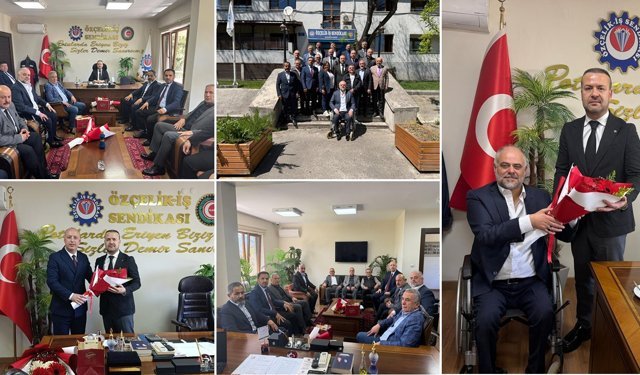 KARABÜK’TE DERNEKLERDEN ÖZÇELİK-İŞ SENDİKASI’NA 1 MAYIS ZİYARETİ