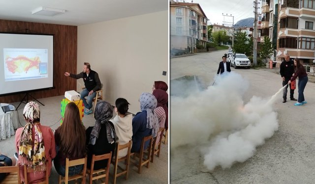 KREŞ PERSONELLERİNE AFET VE YANGIN EĞİTİMİ