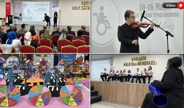 ÖZEL ÖĞRENCİLER YETENEKLERİYLE AYAKTA ALKIŞLANDI