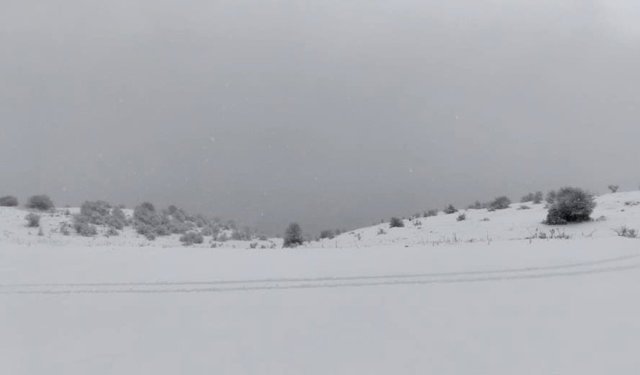 KELTEPE KAYAK MERKEZİ BEYAZA BÜRÜNDÜ