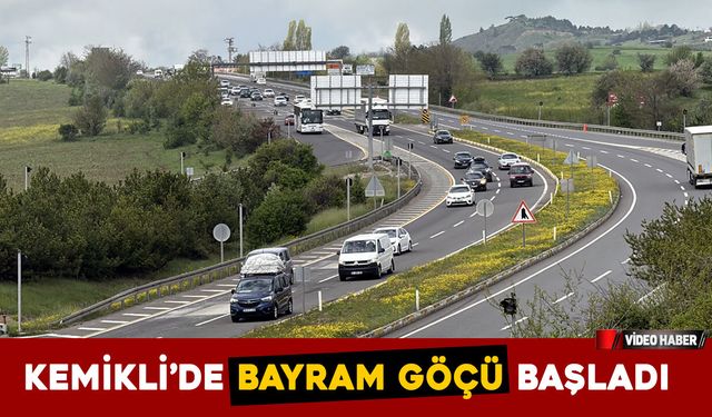 KEMİKLİ'DE BAYRAM GÖÇÜ BAŞLADI