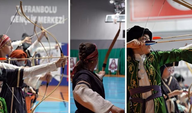 KARABÜK'TE GELENEKSEL TÜRK OKÇULUĞU TURNUVASI DÜZENLENDİ