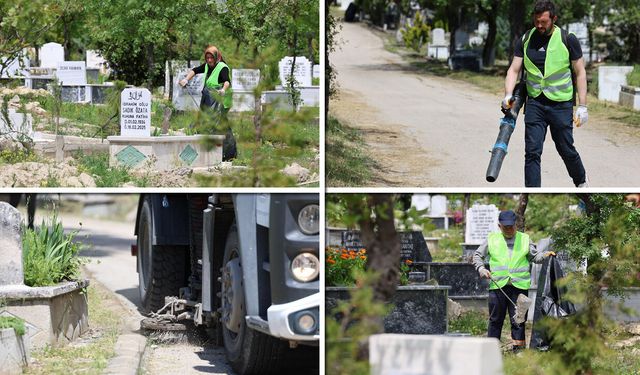SAFRANBOLU'DA MEZARLIKLAR TEMİZLENİYOR