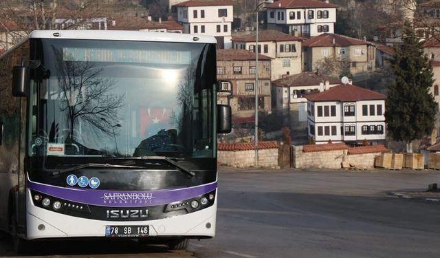 SAFRANBOLU’DA BAYRAMDA TOPLU ULAŞIM ÜCRETSİZ OLACAK