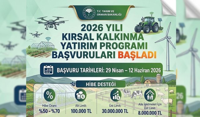KIRSAL KALKINMA HİBE BAŞVURULARI BAŞLADI