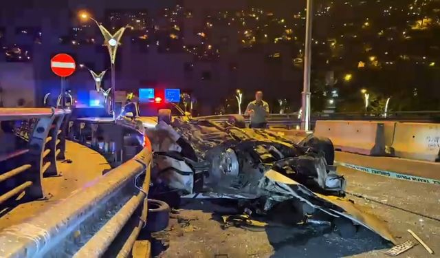 TAKLA ATAN ARAÇ HURDAYA DÖNDÜ