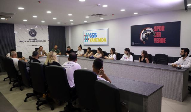 KARABÜK'TE GSB SPOR OKULLARI HAZIRLIKLARI MASAYA YATIRILDI