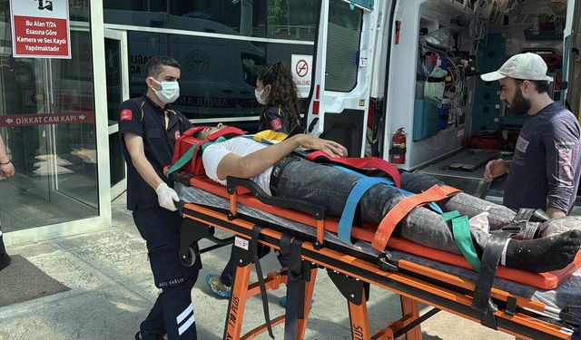İNŞAAT İSKELESİNDEN DÜŞEN İŞÇİ YARALANDI