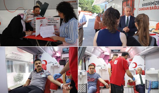 GENÇLİK VE SPOR PERSONELLERİNDEN KIZILAY'A DESTEK