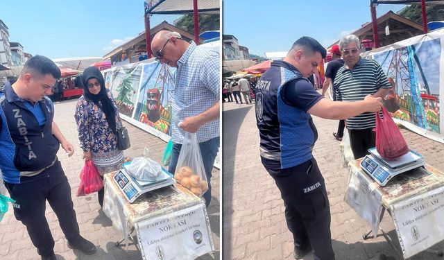 YENİCE'DE VATANDAŞIN HAKKI KONTROL TARTISIYLA KORUNUYOR