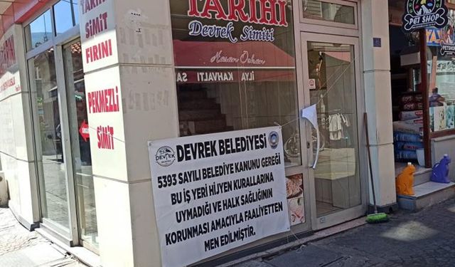 DEVREK'TE KURALLARA UYMAYAN İŞ YERİ MÜHÜRLENDİ