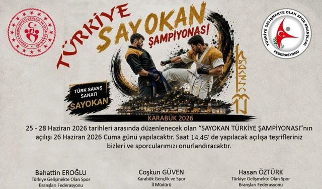 KARABÜK'TE SAYOKAN TÜRKİYE ŞAMPİYONASI HEYECANI