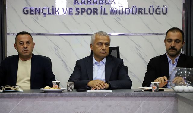 KARABÜK'TE DÜZENLENECEK FUTBOL TÜRKİYE BİRİNCİLİĞİ TEKNİK TOPLANTISI YAPILDI