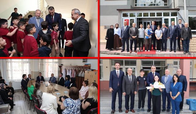 VALİ ÇAĞATAY'IN OKUL ZİYARETLERİ SÜRÜYOR